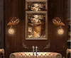 Lamps European style wall lamps living room American retro staircase aisle wall lights hotel creative angel cupid bedroom bedside lamp