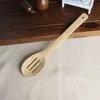 Bambuslöffel Spatel 6 Stile tragbare Holz Utensil Kochkochwender geschlitzte Mischhalter Schaufeln LX4069