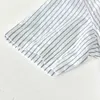RC216 uomo Camicia a righe estiva traspirante manica corta top 100% cotone tasca camicie bianche Camisa masculina alta qualità G0105