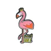 Eleganter Flamingo Hübsches Einhorn Guter Freund Tier-Legierungsbrosche mit Mode-Kleid-Abzeichen