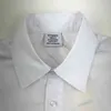 Klasik Siyah Beyaz Vetement Gömlek Erkek Kadın 1: 1 Yüksek Kaliteli Ön Mektuplar Baskılı VTM Bluz Gevşek Veters Gömlek AA220308