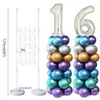 2set Kreis Ballon Bogen Rahmen Ballons Ständer Halter Kit Hochzeit Dekorationen Ballon Geburtstag Party Dekorationen Kinder Baby Dusche Y0271G