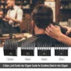 4 pezzi Limit Pettine Guida per clipper per capelli Guida per il fissaggio per clipper per capelli elettrici cordless Shaver Salon Strumento per taglio di capelli W6642