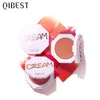 QIBEST Face Matte Blush Palette 6 Couleur Cheek Blush Poudre Maquillage Rouge Pigment Minéral Cosmétiques Maquillage Naturel Longue Durée