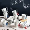 Romance de guitarra de guitarra de cerâmica de personalidade Música suco de suco caneca de chá exclusivo canecas de chá de café em casa Drinkware de alta qualidade y200104