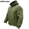 Giacca invernale in pile tattico militare da uomo caldo abbigliamento militare polare capispalla multitasche casual cappotto termico con cappuccio giacche 201218