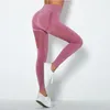 Anti-Sweat Negla Hip Sport Gym Leggings Women High Waisted Yoga Fitness Pants Seamless Workout