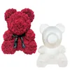 Yapay Çiçekler Köpük Teddy Bear Güllü Kalıp DIY Hediyeler Polistiren Strafor Düğün Sevgililer Günü Hediyesi 20220112 Q2