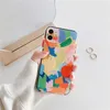 Dla iPhone 12 Pro Max Cases Telefon Moda Rainbow Graffiti Soft TPU Ochronna obudowa Ochronna dla iPhone 11 XS Max 8 7 Plus