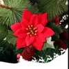 100pcs 14cm Flannel Large Artificial Rose Flower Heads For Home Wedding Decoration Scrapbooking DIY Christmas Tree Silk Flowers 201203