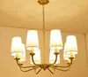 Lustre en cuivre royal ampoule LED or moderne salle à manger de luxe chambre à coucher américaine angleterre Nodic luminaire à suspension lampe suspendue
