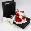 9 adet Gül Sabun Buketi Güzel Simülasyon Gül Çiçek Düğün Ev Masa Dekor Sevgililer Günü Hediyeleri W-01356