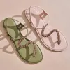 Sandalen Nieuwe 2022 Melissa Brazilian Jelly Schoenen Vrouwen Mode Platte S Snake Stijl Romeinse Meisje Vrouwelijke Strand Sandaal Vrijetijdskleding SM084 220121