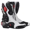 Motorradschuhschuhe professionell Motorrad Stiefel Motocross Racing Mikrofaser Lederstiefel Herren -Motorrad -Drop -Widerstands -Stiefelzubehör für Männer