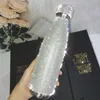 Termos flask 500 ml skinning vatten med flaskor strass termos flaskbling rostfritt stål kopp silver diamant vakuum flaska grossist