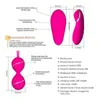 Nxy Bola de Kegel com controle remoto de 7 velocidades Exercitador de aperto vaginal Geisha Ben Wa Vibrador duplo Brinquedo sexual para mulheres 1215