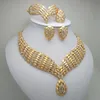 2019 Royaume Ma Mode Africain Dubaï Bijoux En Or Femmes Perles Africaines Ensemble Nigérian Ensembles De Bijoux De Mariée Accessoires De Mariage Y200602