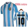 1993 94 Vieux garçons 97 Boca rétro 86 Argentine Maradona Men Soccer Jersey commémoratif Vintage Shirt de football Maillot de pied