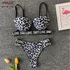 costume da bagno bianco leopardo