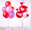 Home Party Balloons Holder Column Stand Clear Plastic Balloon Stick Birthday Kids Wedding Balloons Garlands