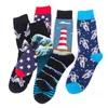 Fashion Unisex Socks Retro Design Oil Painting Van Gogh Cotton Socks Colorful Female Fruit Animal Zebra Stripe Men Sports Socks