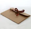 2022 Nuevo 24*18+0.7cm Caja de bolsillo de papel artesanal con bufanda de seda Cajas de fiesta de envoltura de papel Kraft para tarjetas postales de regalo