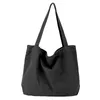 キャンバスハンドバッグシンプルなメンズ大容量のコットントートバッグ女性の再利用可能なショッピングバッグ1