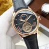 2021 New luxury mens watches Large flywheel Three stitches automatic Mechanical watch designer wristwatches Top brand moon Phase Genuine leather strap