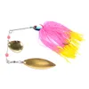 dhl free métal dur plomb spinnerbait lame paillettes leurres de pêche 15 6g spinner cuillères poisson-chat buzzbaits pesca attirails de pêche