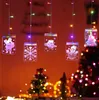 LEDクリスマスのデコレーションライトの最新セット3Dぶら下げライトサンタモデリングベッドルームの装飾LDE雪だるまライト、送料無料
