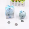 Party Favor Ceramic Pink / Blue Elephant Bank Monety Box dla Chrztu Favors Baby Shower Christening Gifts Hurtownie