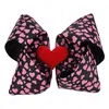 7 pouces bébé cheveux arcs avec clip gros-grain ruban coeur épingles à cheveux Valentine cadeau cheveux accessoires enfants coiffure pince à cheveux pour fille 6224686