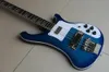 Vente en gros de guitare électrique basse 4 cordes de haute qualité modèle rickenbk 4003 en éclat bleu 20120105