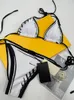 Italiaanse badmode lente zomer nieuwe high fashion graffiti letters afdrukken dames badmode tops hoge kwaliteit wit 06