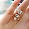 Luxe ontwerpers mode Sixclaw diamant 1 of 2 karaat geplatineerd sterling zilver dames bruiloft of verlovingsring13658413122699