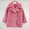 Småbarnsjacka Baby Girls Windproect Winter Fashion Turndown Collar Fleece Thicken Warm Kids Long Outwear Clothing4084580