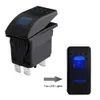 Auto Marine Boot RV Yacht 5pin Schalter Straße Auf Aus-Taste Toggle Rocker Dash Wasserdichte LED Rot Blau Grün licht Schalter 10A 20A