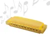 10 -håls färgglada genomskinliga harmoniker för barn barn leksak nybörjare använda present c nyckel harmonika för nybörjare1781083
