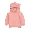 Hoodies infantis para meninas meninos meninos aquecidos moletom moletom spring plus veludo cartoon tops roupas 220115