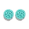 Simple Multicolor Ethnic Resin Handmade Beaded Earrings For Women Accessories Bohemia Geometric Earrings Fashion Jewelry266L