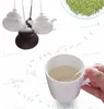 シリコーン茶注入装置ティーポット形状再利用可能な茶フィルターディフューザーティーストレーナーホームキッチンアクセサリー7色