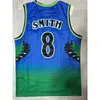 Mens Basketball Mitchell och Ness Webb 4 Smith 8 Mutombo 55 Dungeon 94 broderi logotyp syade retro throwback 1996 1997 tröjor