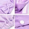 Solid kleur microfiber badhanddoek set mode boog wikkelde borst rok met douchekap absorberend badjas handdoeken textiel 200923