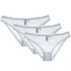 Varsbaby sexig spets lågmästare S-xl trosor ihåliga båge underkläder transparenta trosor 3 st/partier 201112
