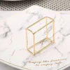 10pcs Creative European hollow square napkin ring gold napkin buckle wedding hotel set table decoration napkin ring T200523