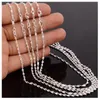 Populär handgjorda kvinnors silverpläterad koppar twisted vågkedja halsband till salu