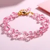 Nouvelle version coréenne ins conception minoritaire design papillon bracelet flash personnalité femme femme bracelet verre imitation verre bijoux