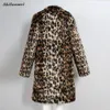 Hommes en cuir Faux mode hommes manteau léopard hiver épaissir manteaux de fourrure moelleux pour hommes longue veste grande taille chaud pardessus hauts 3xl1