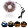 USB LED Strip Light 5V TV Bakgrund Flexibelt bandband med ON / OFF SWITCH SMD2835 60LEDS / M Skåp Rope Tape Lampa