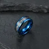Cluster Rings Rvs Blauw 8mm Celtics Knoop voor Mannen Vrouw Bruiloft Engagement Anniversary Promise Love Gift1